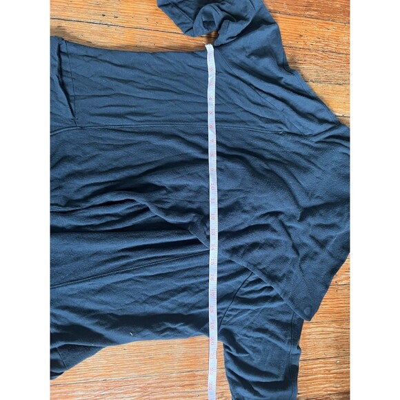 Athleta Open Front Cardigan Magnetic Clasp Navy Blue S Sweater Keyhole Sleeve - Picture 8 of 10